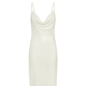 NWT MESHKI - Marise Sequin Gown in white size small